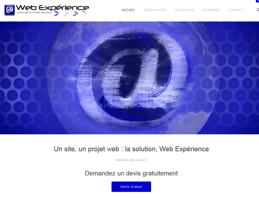 Site Web Expérience